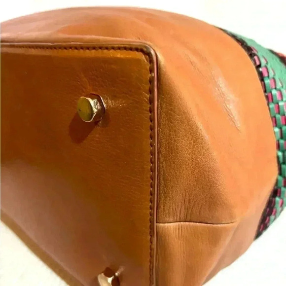 Rebecca minkoff toki multi colored bold tote handbag - Picture 6 of 11